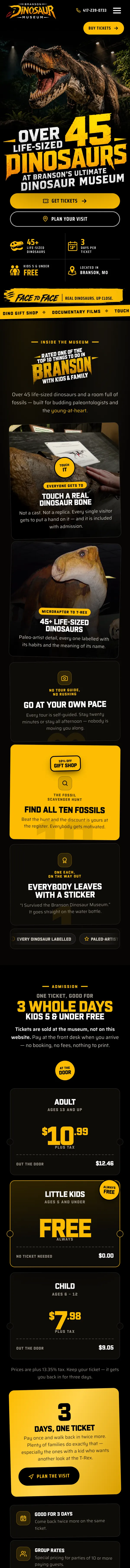 The complete rebuilt homepage on a phone, top to bottom.